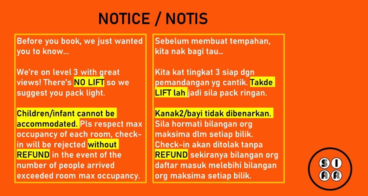 Walk-up To Siar - Children Not Allowed Asrama *